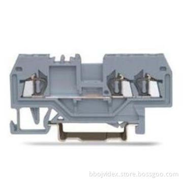 0.2 - 1.5mm2 24 - 16A WG Spring Cage Terminal Block , PA66